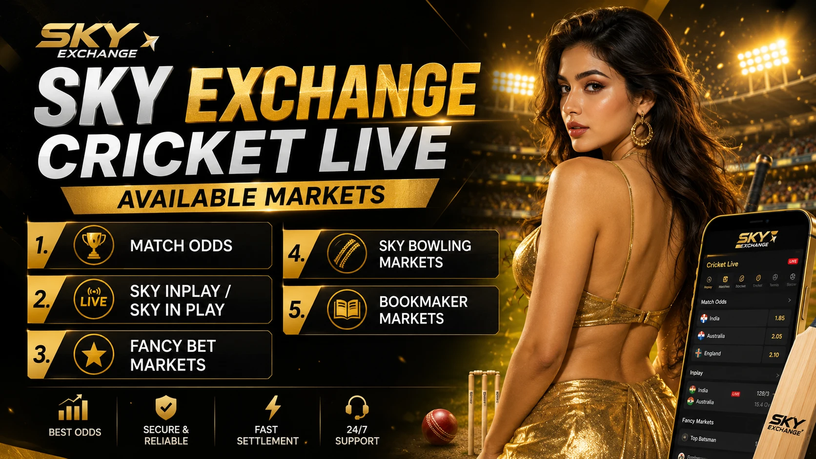 Sky Exchange Cricket Live – Available Markets